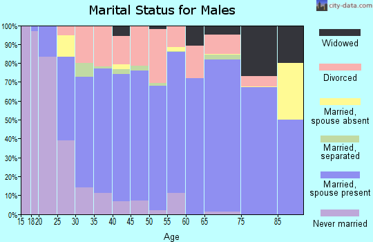 Anderson County marital status for males