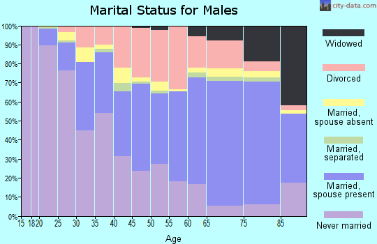 Gogebic County marital status for males