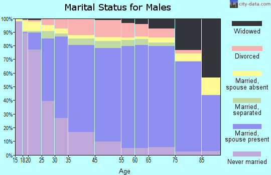 Scott County marital status for males