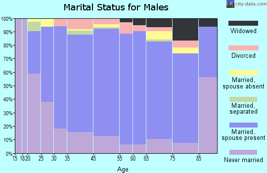 Wakulla County marital status for males