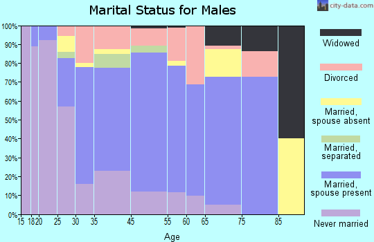 Menard County marital status for males