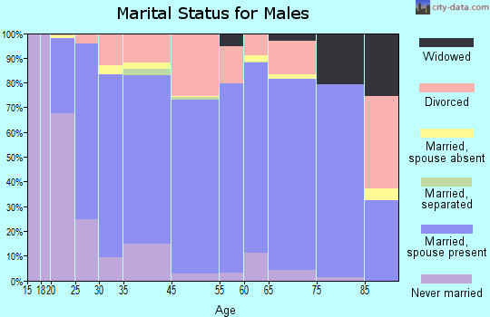 Renville County marital status for males