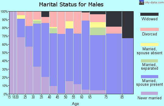 Morgan County marital status for males