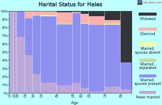 Walton County marital status for males