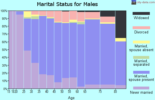 Geauga County marital status for males