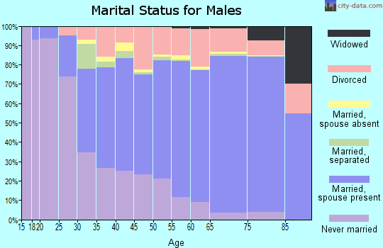 San Juan County marital status for males