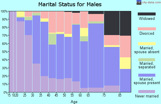 Hempstead County marital status for males