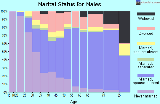 Gratiot County marital status for males