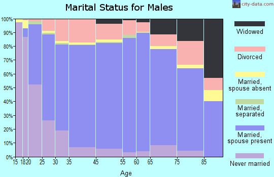 Norton County marital status for males