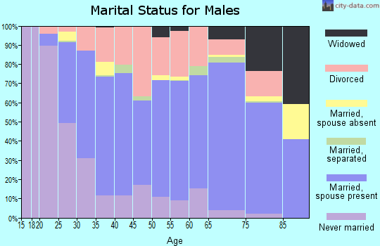 Dade County marital status for males