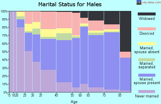 Phelps County marital status for males