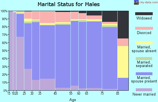 Scott County marital status for males