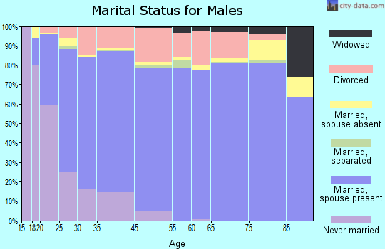 Ellis County marital status for males