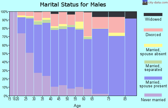 Weber County marital status for males