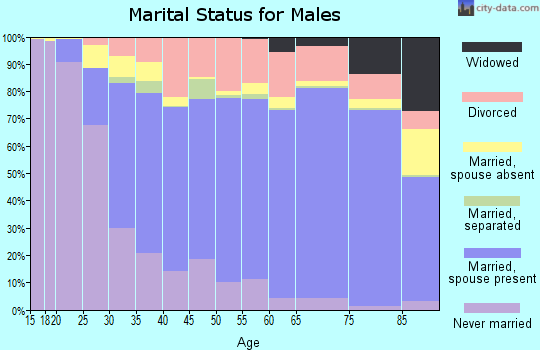 Skagit County marital status for males