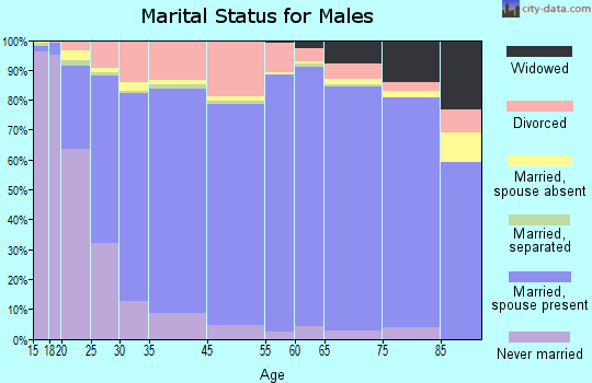 Tishomingo County marital status for males