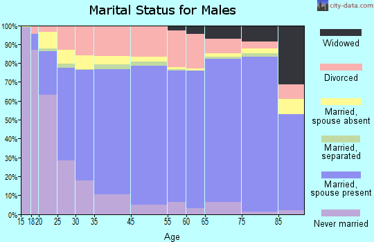Osceola County marital status for males
