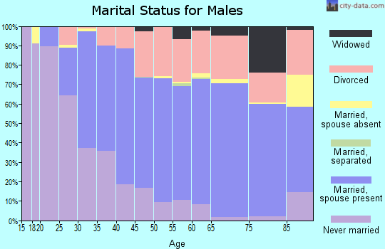 Skamania County marital status for males