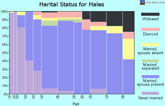 Plymouth County marital status for males