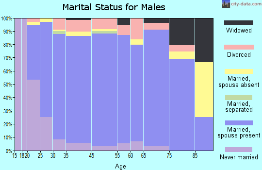 Sequatchie County marital status for males
