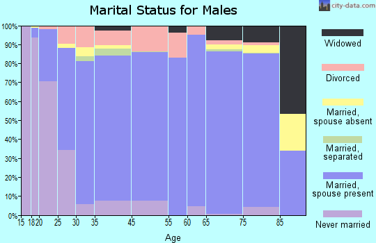 Switzerland County marital status for males