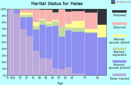 Clayton County marital status for males