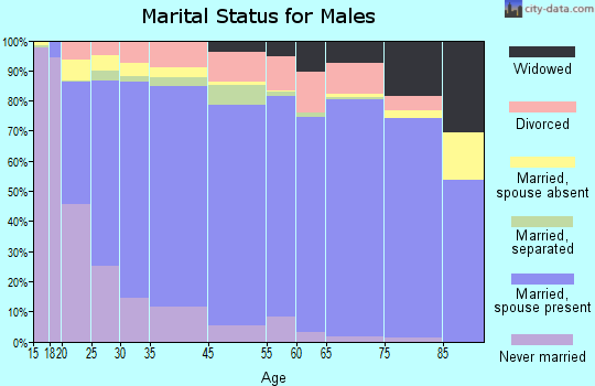 Van Buren County marital status for males