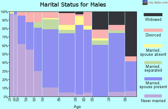 Freestone County marital status for males