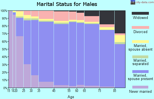Rooks County marital status for males