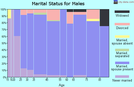 Frio County marital status for males