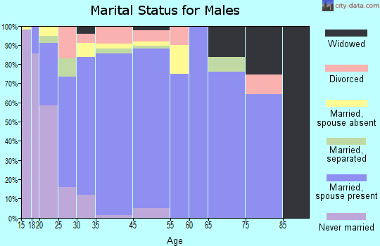 Sioux County marital status for males
