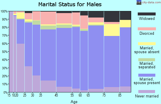 Warren County marital status for males