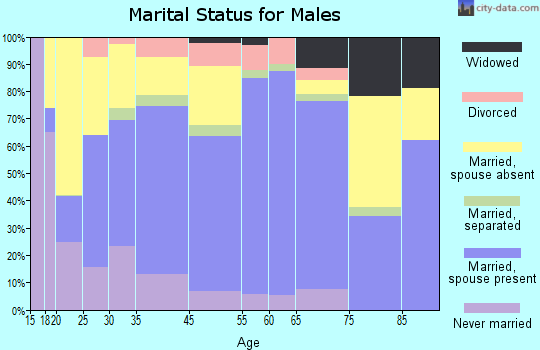 Sumner County marital status for males