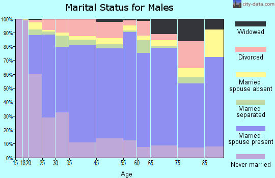 Johnson County marital status for males
