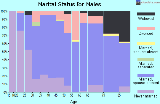 Hamilton County marital status for males