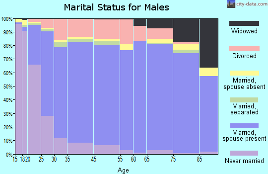 Tama County marital status for males
