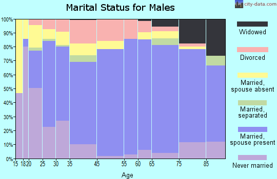 Taylor County marital status for males