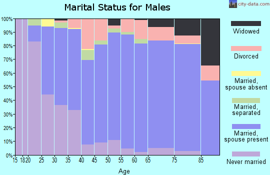 Fluvanna County marital status for males