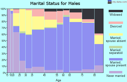 Auglaize County marital status for males