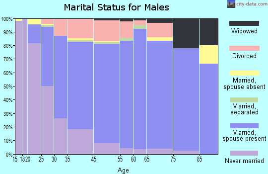 Gray County marital status for males