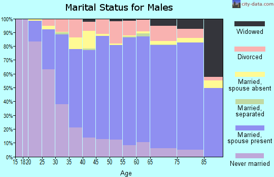 Kandiyohi County marital status for males