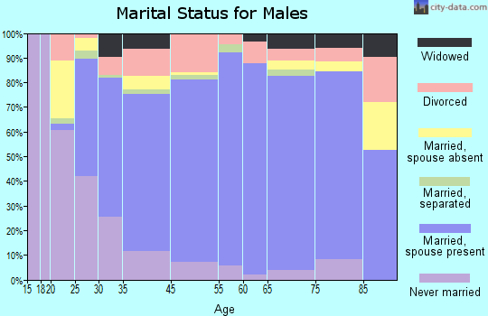 Owen County marital status for males