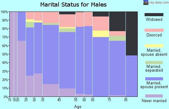 Wilson County marital status for males