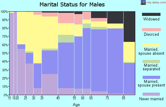 Petroleum County marital status for males