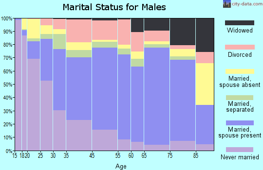 Shannon County marital status for males