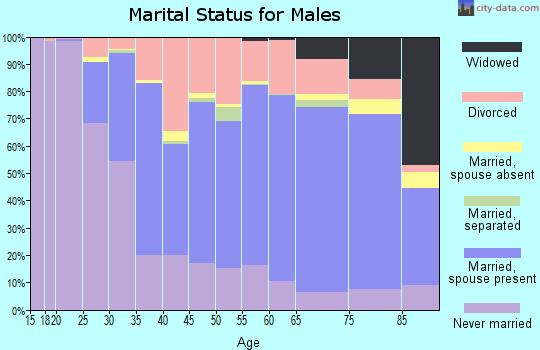 Ohio County marital status for males