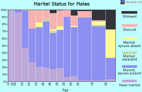 Fremont County marital status for males