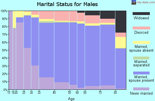 Putnam County marital status for males