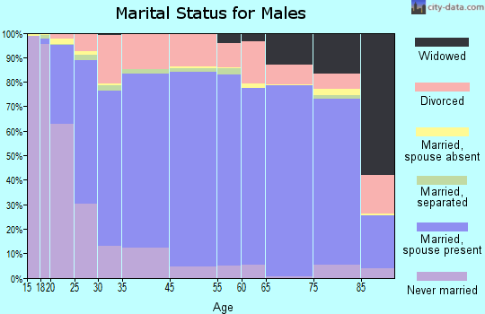 Sumter County marital status for males