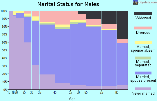Taliaferro County marital status for males